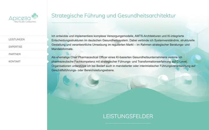 apicella-healthcare-consulting.de homepage