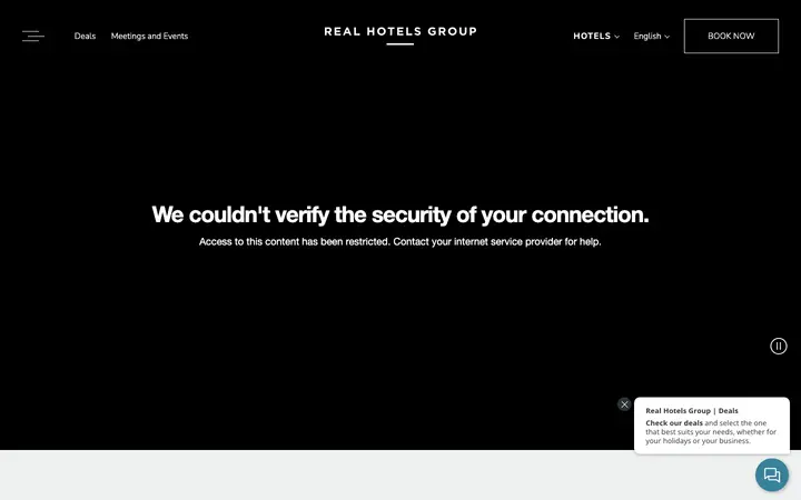realhotelsgroup.com homepage