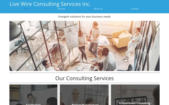 livewireconsulting.ca homepage