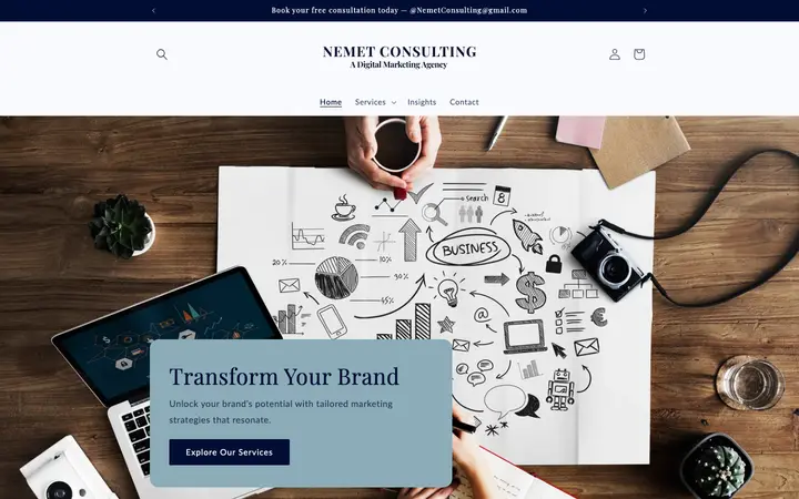 nemetconsulting.com homepage