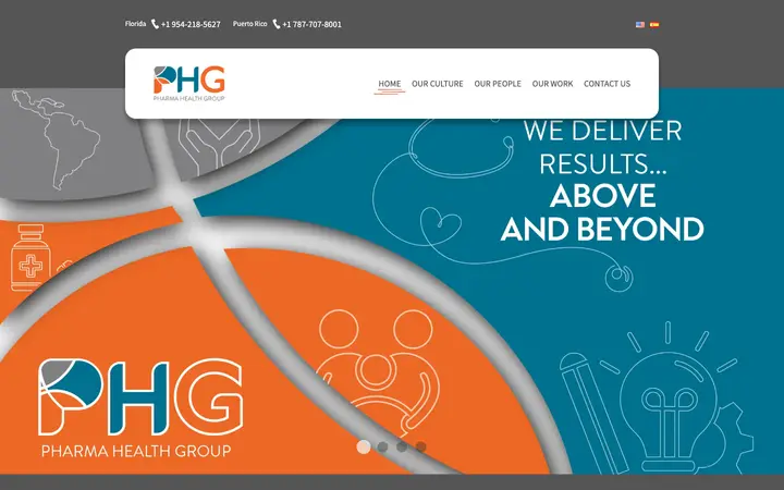 pharmahealthgroup.com homepage