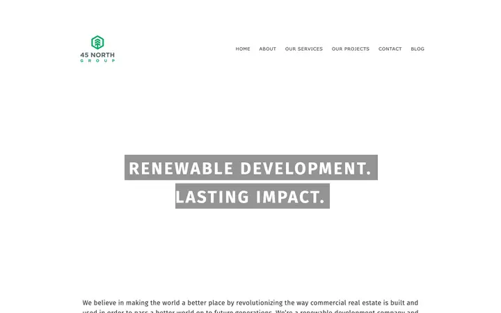 45northgroup.com homepage