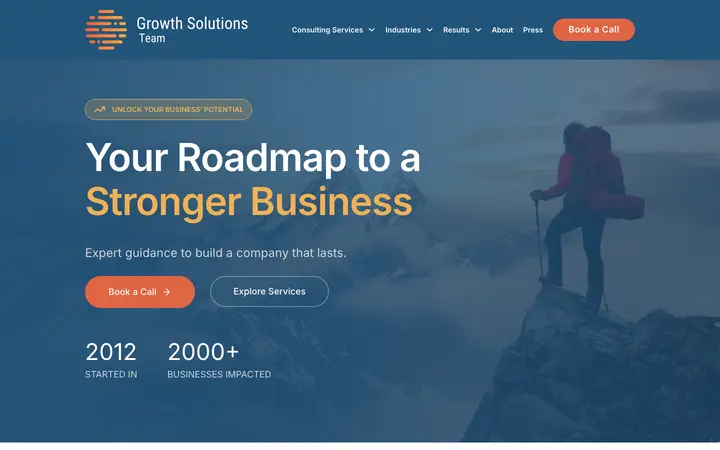 growthsolutionsteam.com homepage