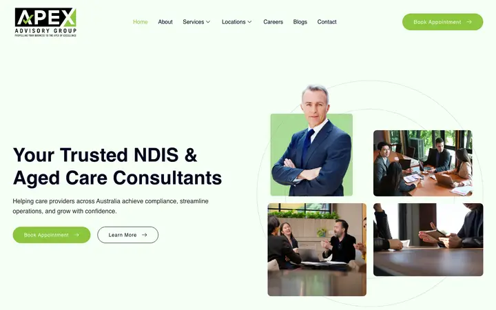 apexadvisorygroup.com.au homepage