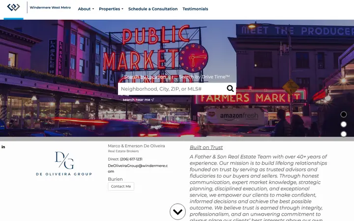 deoliveiragroup.com homepage