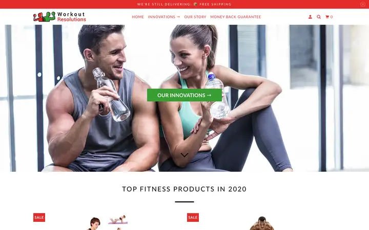 workoutresolutions.com homepage