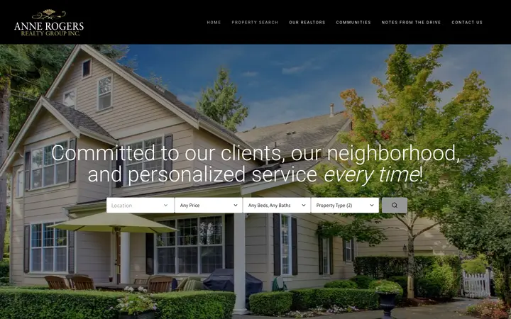 annerogersrealtygroup.com homepage