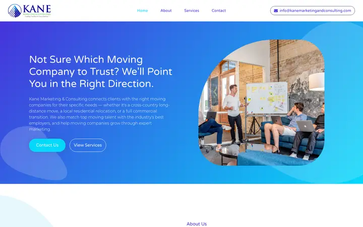 kanemarketingandconsulting.com homepage