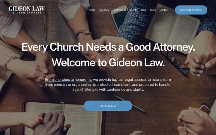 gideonlawgroup.com homepage