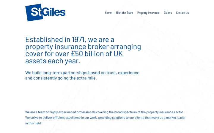 stgilesgroup.co.uk homepage