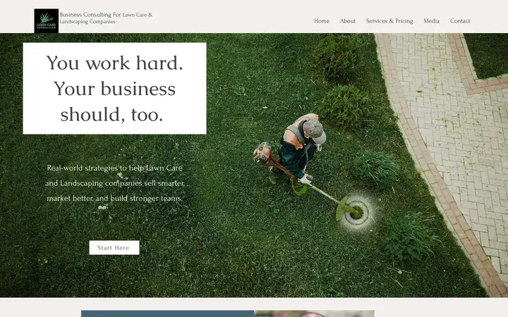 lawncare-consulting.com homepage