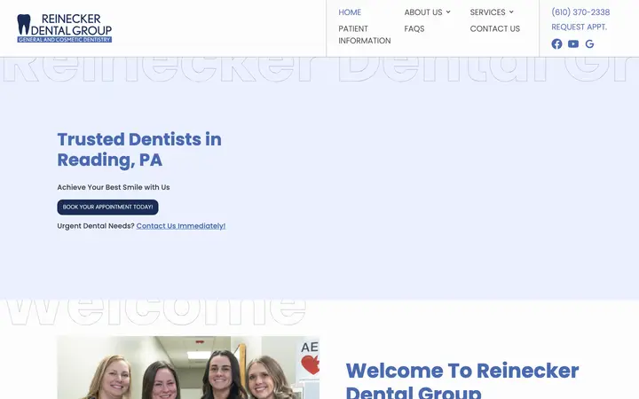 reineckerdentalgroup.com homepage