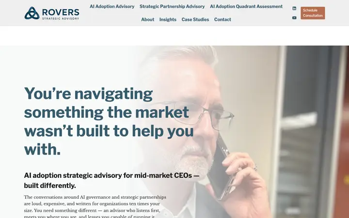 roversstrategicadvisory.com homepage