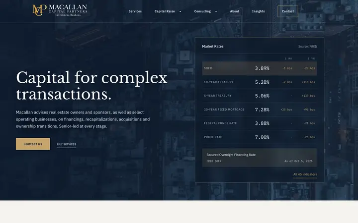 macallanpartnersllc.com homepage