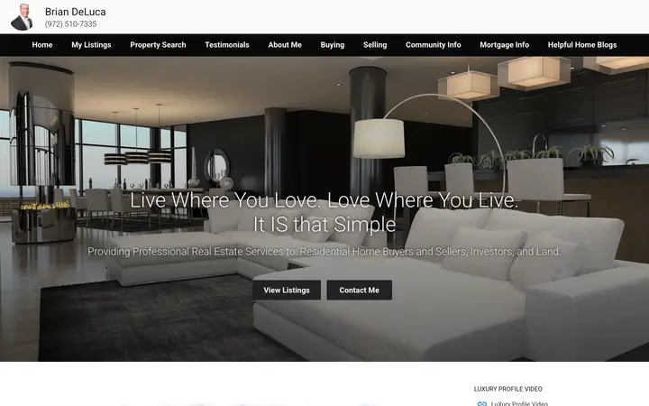 delucarealestategroup.com homepage