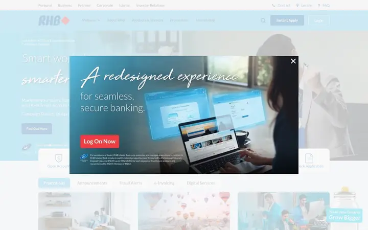 rhbgroup.com homepage