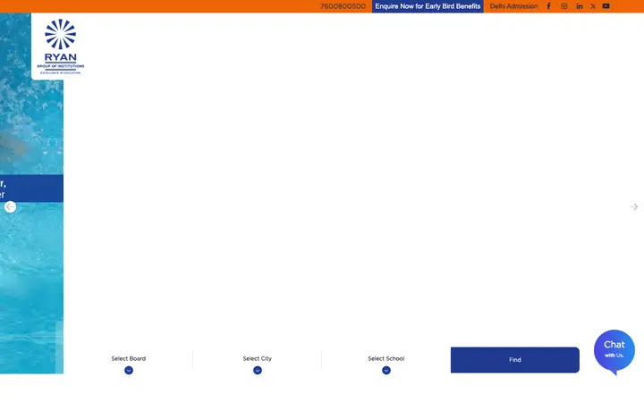ryangroup.org homepage on desktop