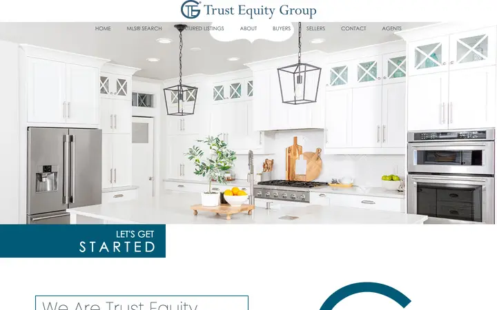 trustequitygroup.com homepage on desktop