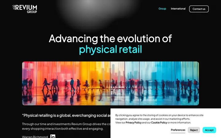 reviumgroup.com homepage