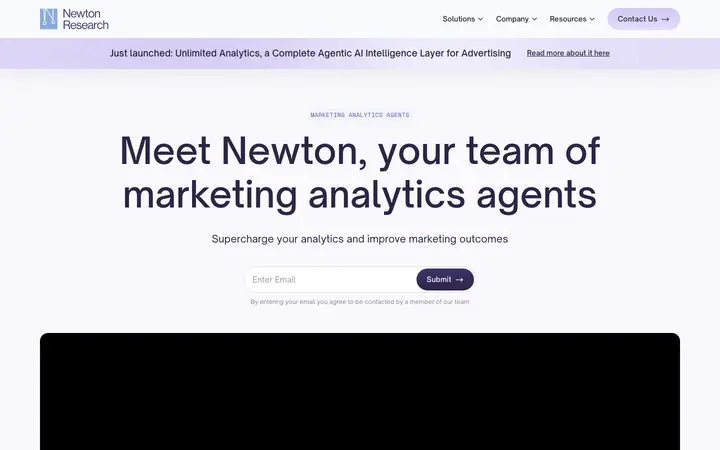 newtonresearch.ai homepage