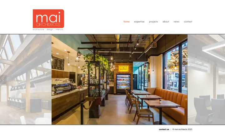 maiarch.com homepage