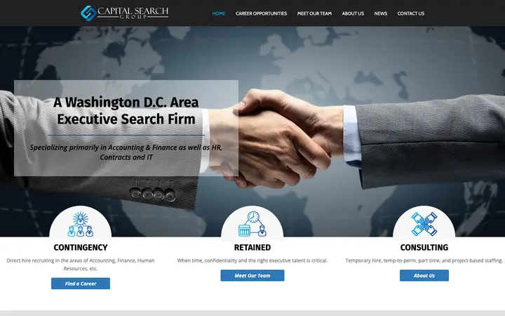 capitalsearch.com homepage