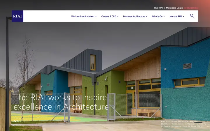 riai.ie homepage