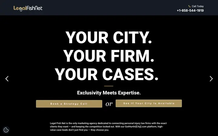 legalfishnet.com homepage