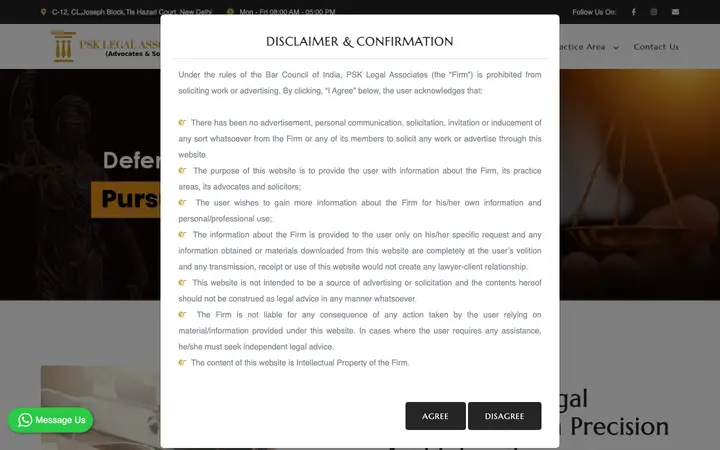 psklegalassociates.com homepage