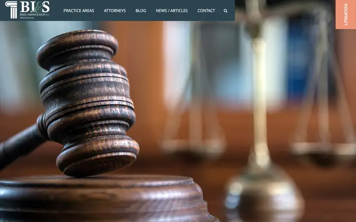 bislawyers.com homepage on desktop