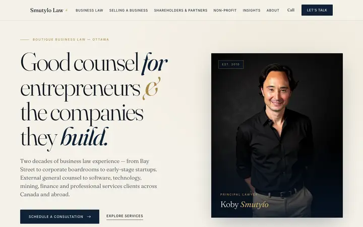 lawyercorporation.ca homepage