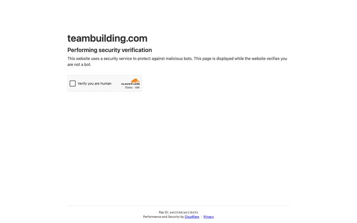 teambuilding.com homepage on desktop