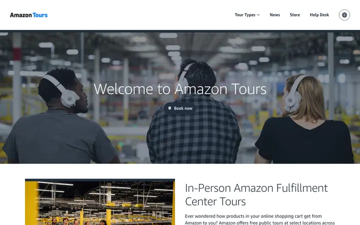 amazontours.com homepage