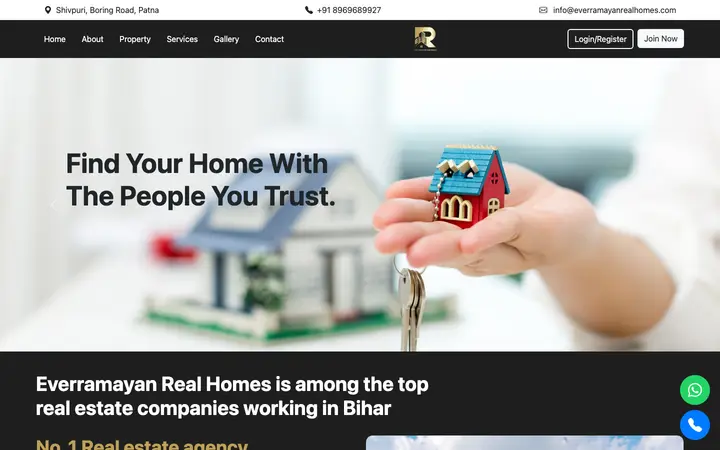 everramayanrealhomes.com homepage