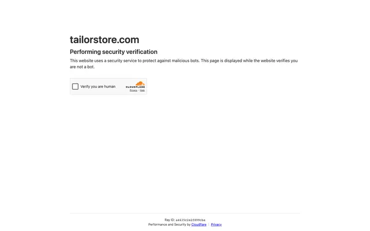 tailorstore.com homepage