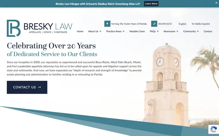 breskyappellate.com homepage