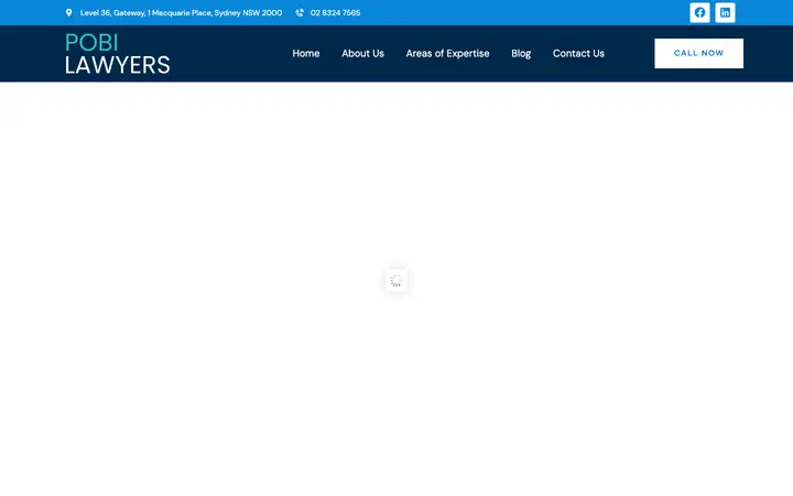 pobilawyers.com.au homepage