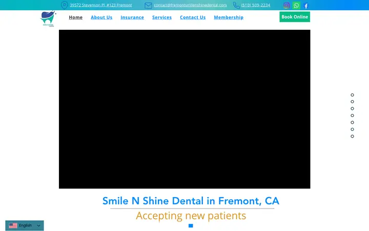 fremontsmilenshinedental.com homepage