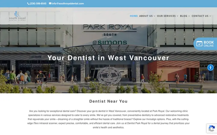 southparkroyaldentist.com homepage