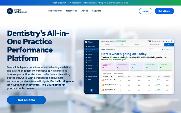 dentalintel.com homepage