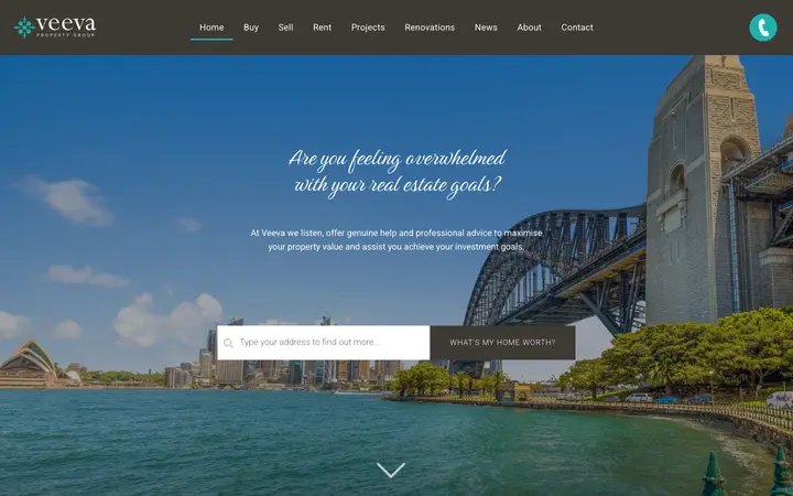 veevaproperty.com.au homepage