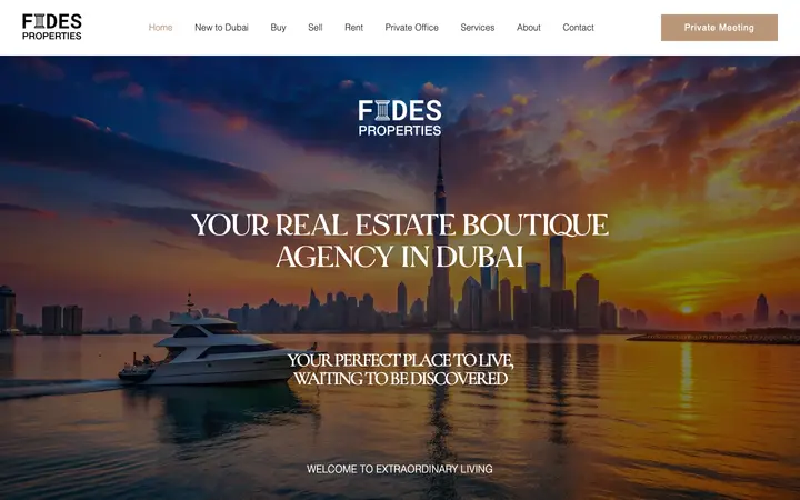 fidesproperties.ae homepage