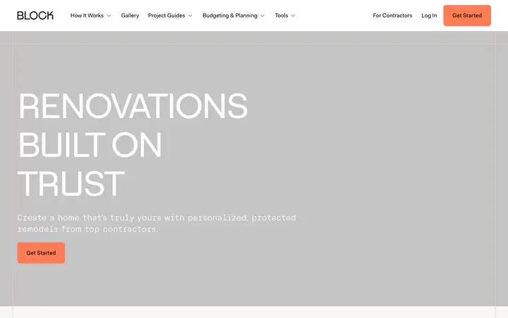 blockrenovation.com homepage