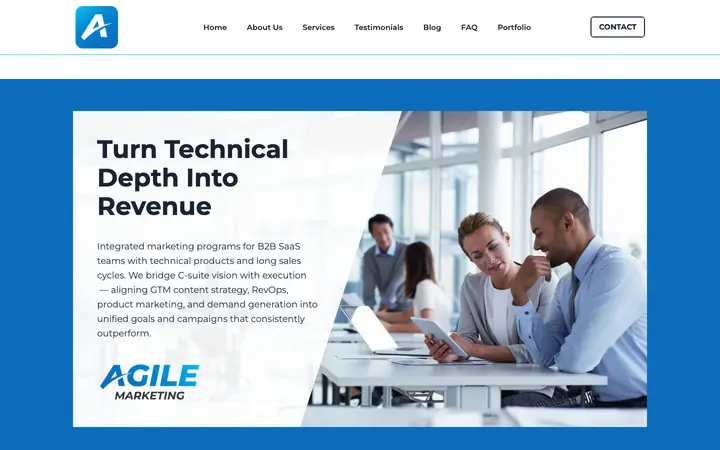agilemarketing.llc homepage