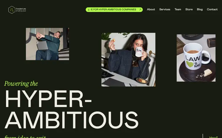 founders-law.ae homepage