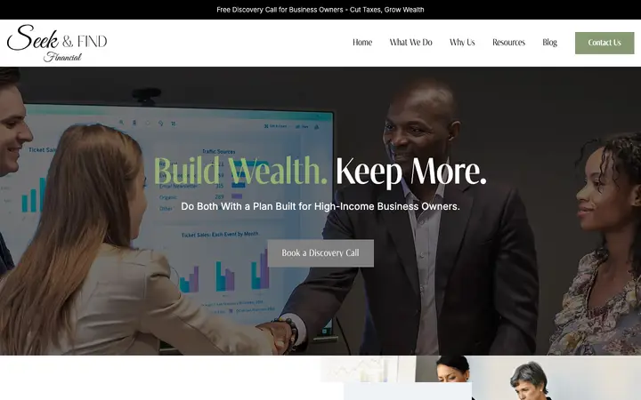seekandfindfinancial.com homepage