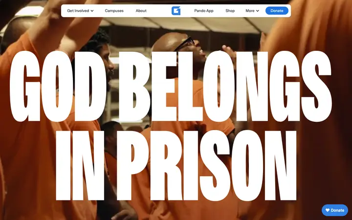 godbehindbars.com homepage