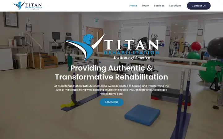 titanrehabinstitute.com homepage