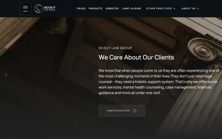scoutlawgroup.com homepage