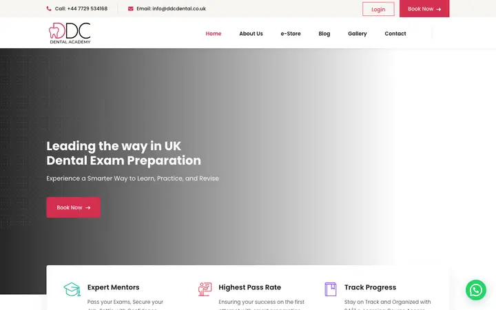 ddcdental.co.uk homepage